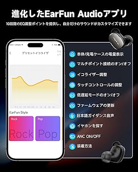 Amazon.co.jp: 【VGP 2024金賞】EarFun Free Pro 3 ANC
